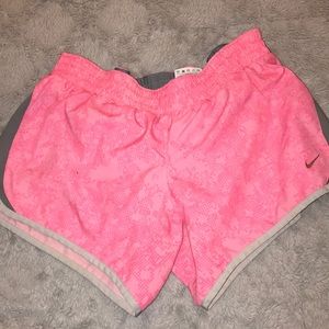 pink and grey shorts
